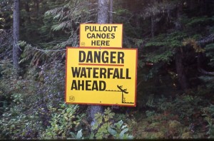 Bowron Lake Park - Waterfall Ahead